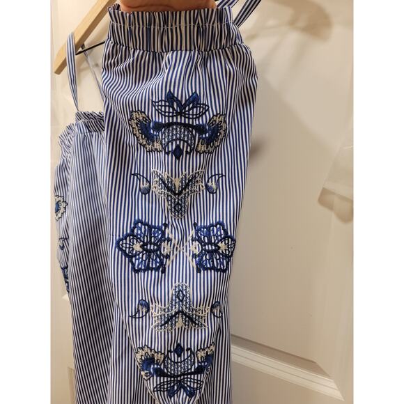 As U Wish Striped Embroidered Blouse - Picture 3 of 7